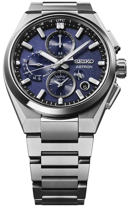 Seiko Astron GPS Solar Dual Time Chronograph Watch