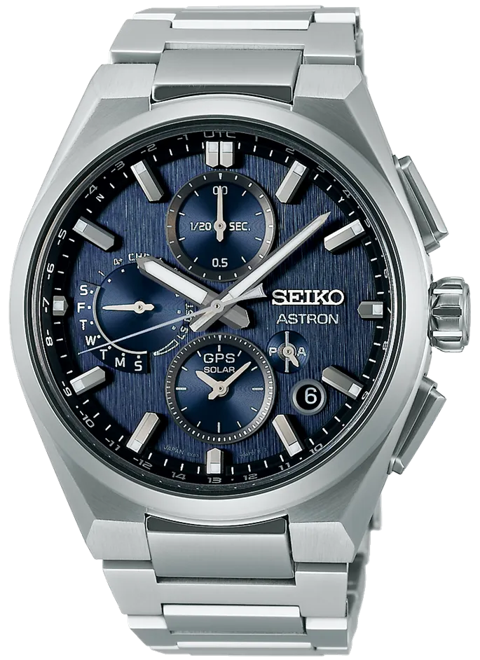 Seiko Astron GPS Solar Dual Time Chronograph Watch