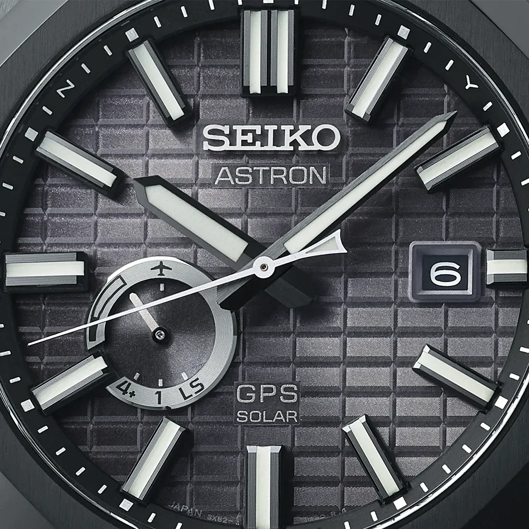 Seiko Astron GPS Solar Jet Black Crystal Box Watch