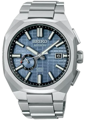 Seiko Astron GPS Solar Sapphire Blue Crystal Box Watch
