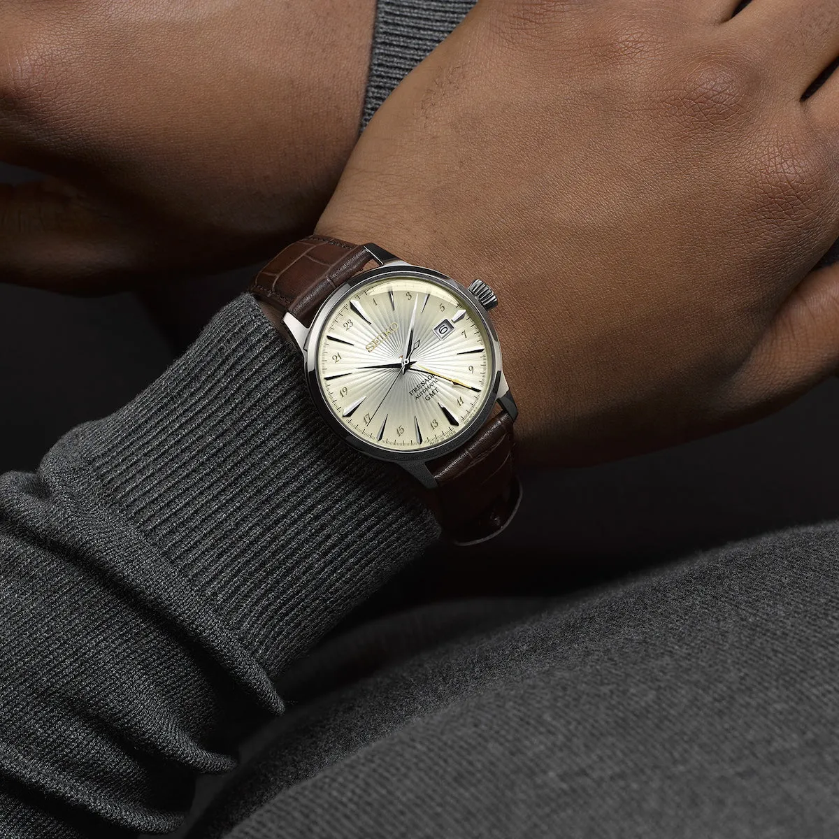 Seiko Presage Cocktail Time Acacia GMT Watch