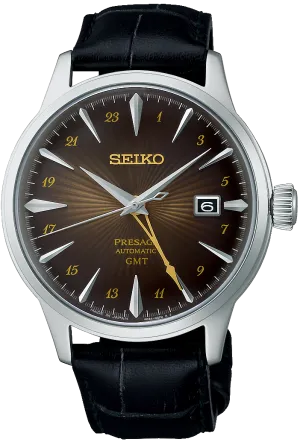 Seiko Presage Cocktail Time Rusty Nail GMT Watch