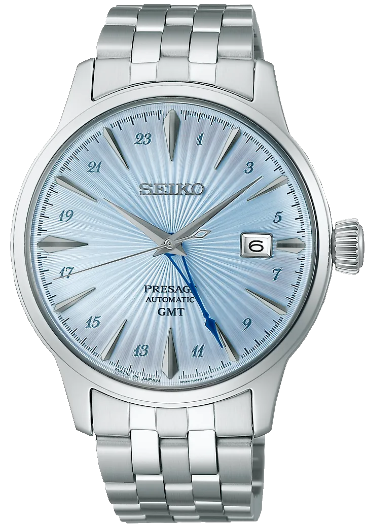 Seiko Presage Cocktail Time Skydiving GMT Watch