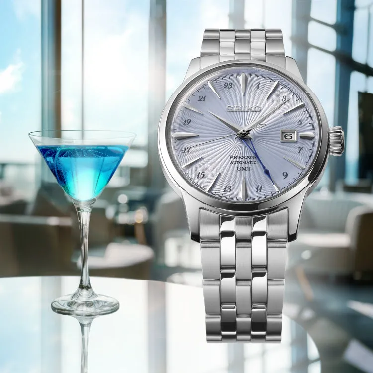 Seiko Presage Cocktail Time Skydiving GMT Watch