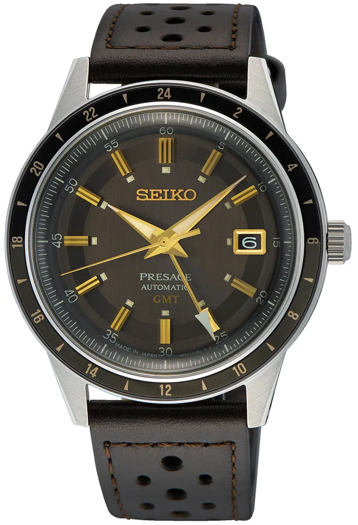 Seiko Presage Style 60s Road Trip GMT Fume Watch