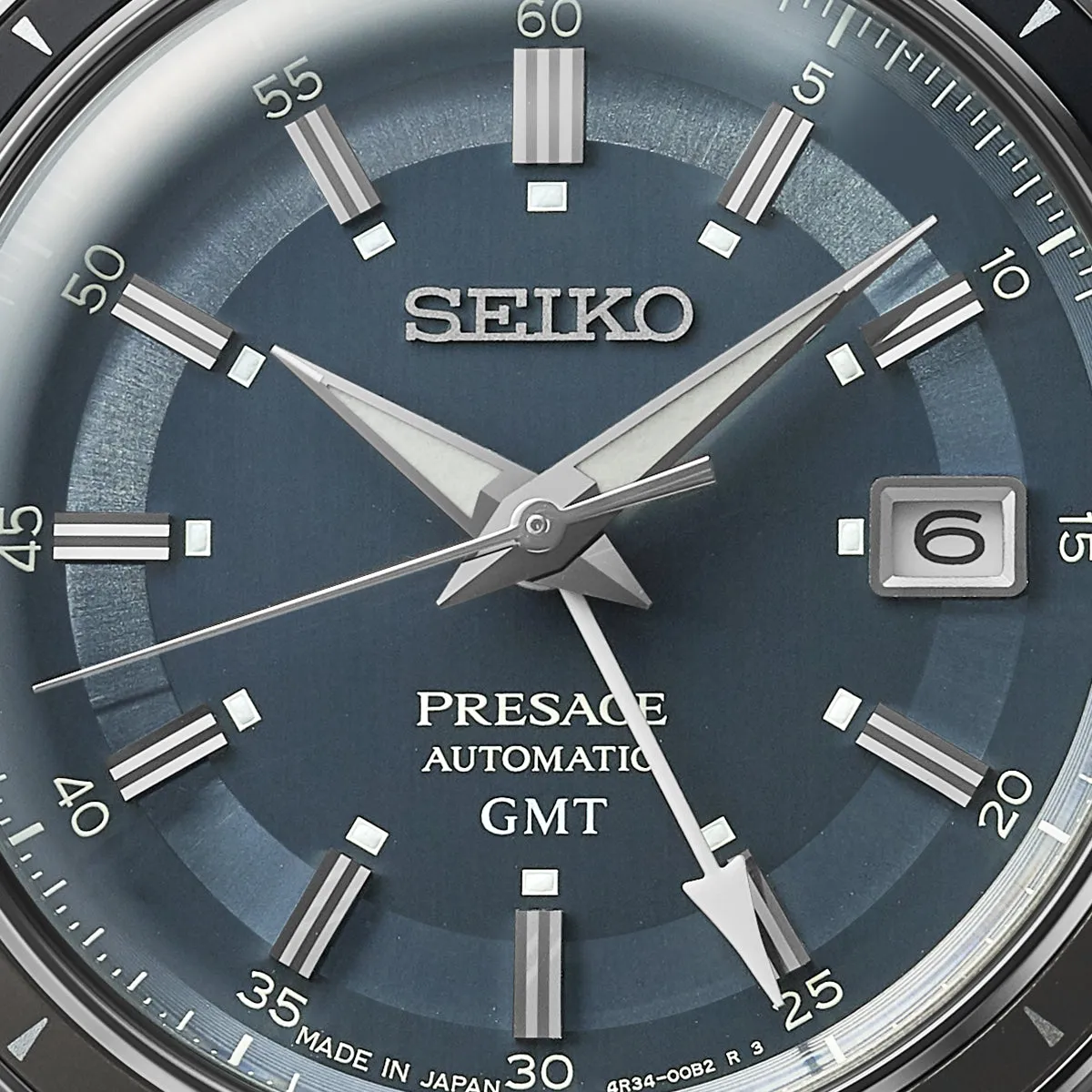 Seiko Presage Style 60s Road Trip GMT Petrol Blue Watch