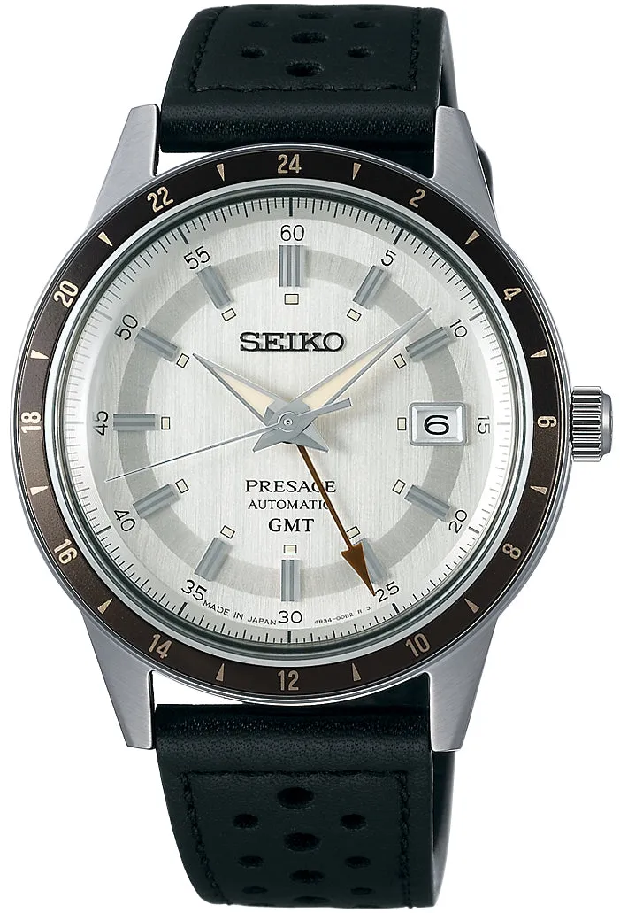 Seiko Presage Style 60s Road Trip GMT Stone Watch
