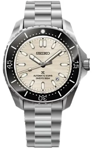 Seiko Prospex 300m Automatic Polygonal Divers Pearl White Watch