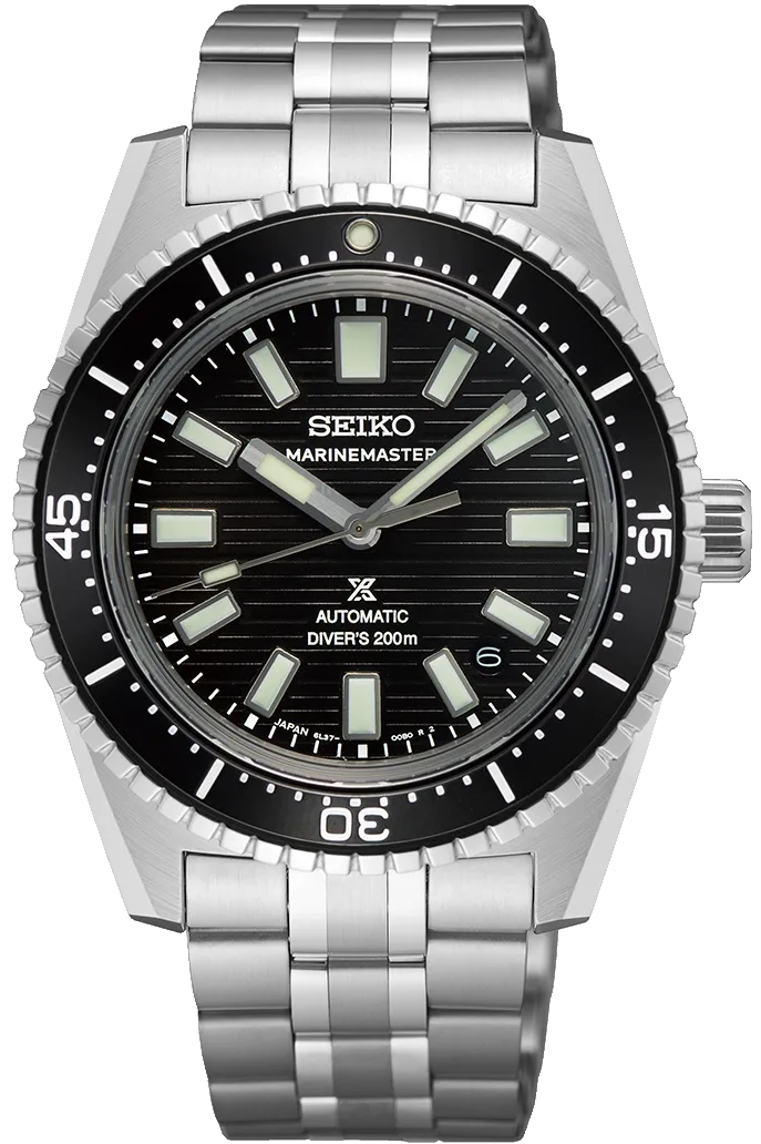 Seiko Prospex Black Dark Water Marinemaster 1965 Reinterpretation Diver Watch