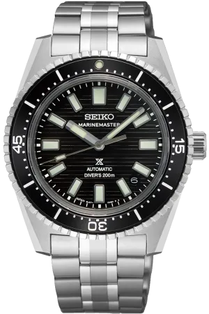 Seiko Prospex Black Dark Water Marinemaster 1965 Reinterpretation Diver Watch
