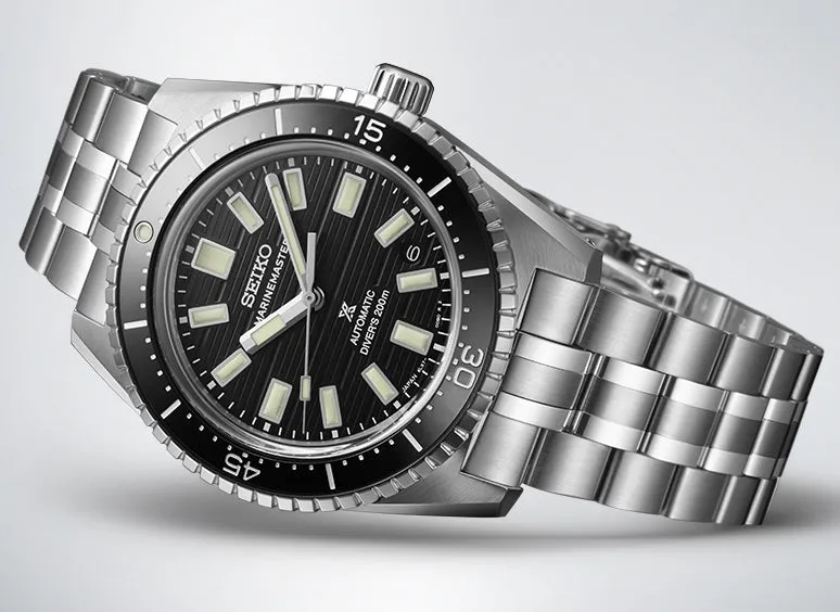 Seiko Prospex Black Dark Water Marinemaster 1965 Reinterpretation Diver Watch