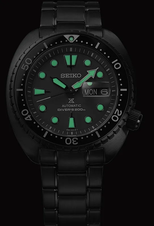 Seiko Prospex Black Series Night Vision Turtle Diver Watch