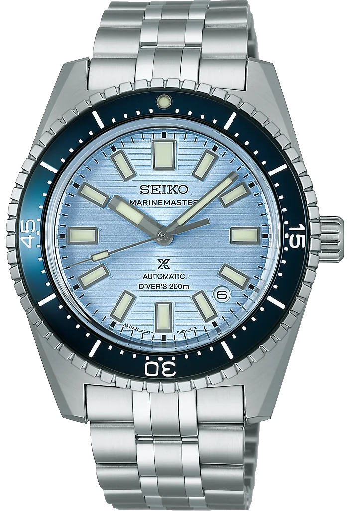 Seiko Prospex Clearwater Blue Marinemaster 1965 Reinterpretation Diver Watch