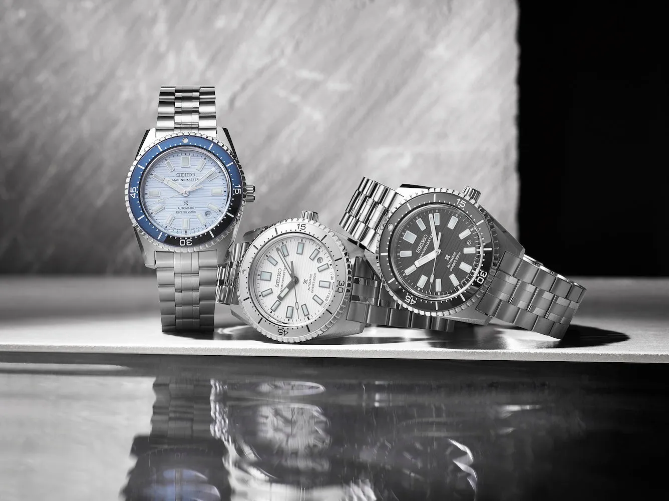 Seiko Prospex Clearwater Blue Marinemaster 1965 Reinterpretation Diver Watch