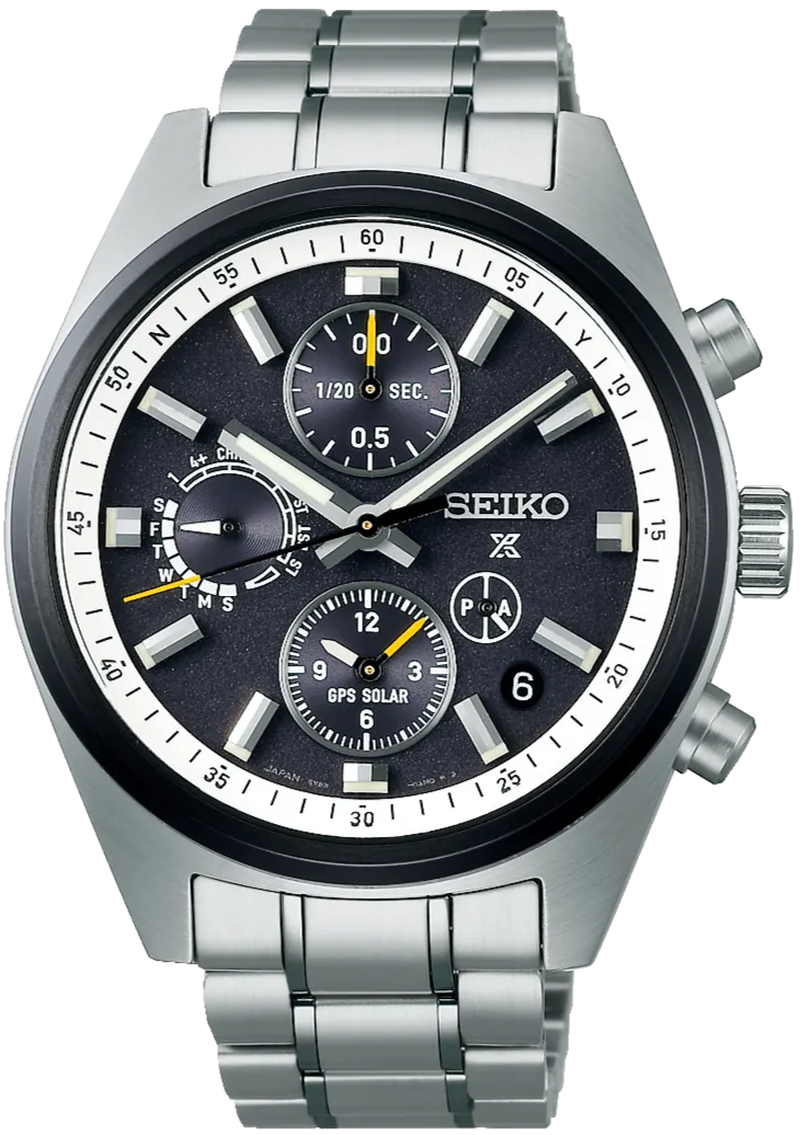 Seiko Prospex GPS Solar Chronograph Speedtimer in Black Watch
