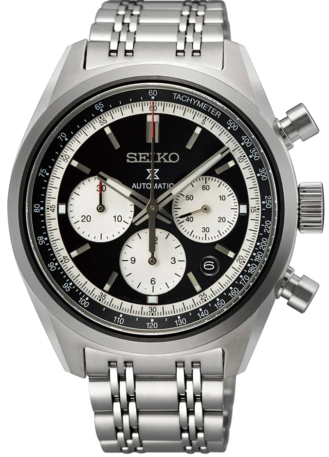Seiko Prospex Prospex Speedtimer Glossy Black 1972 Mechanical Chronograph Watch