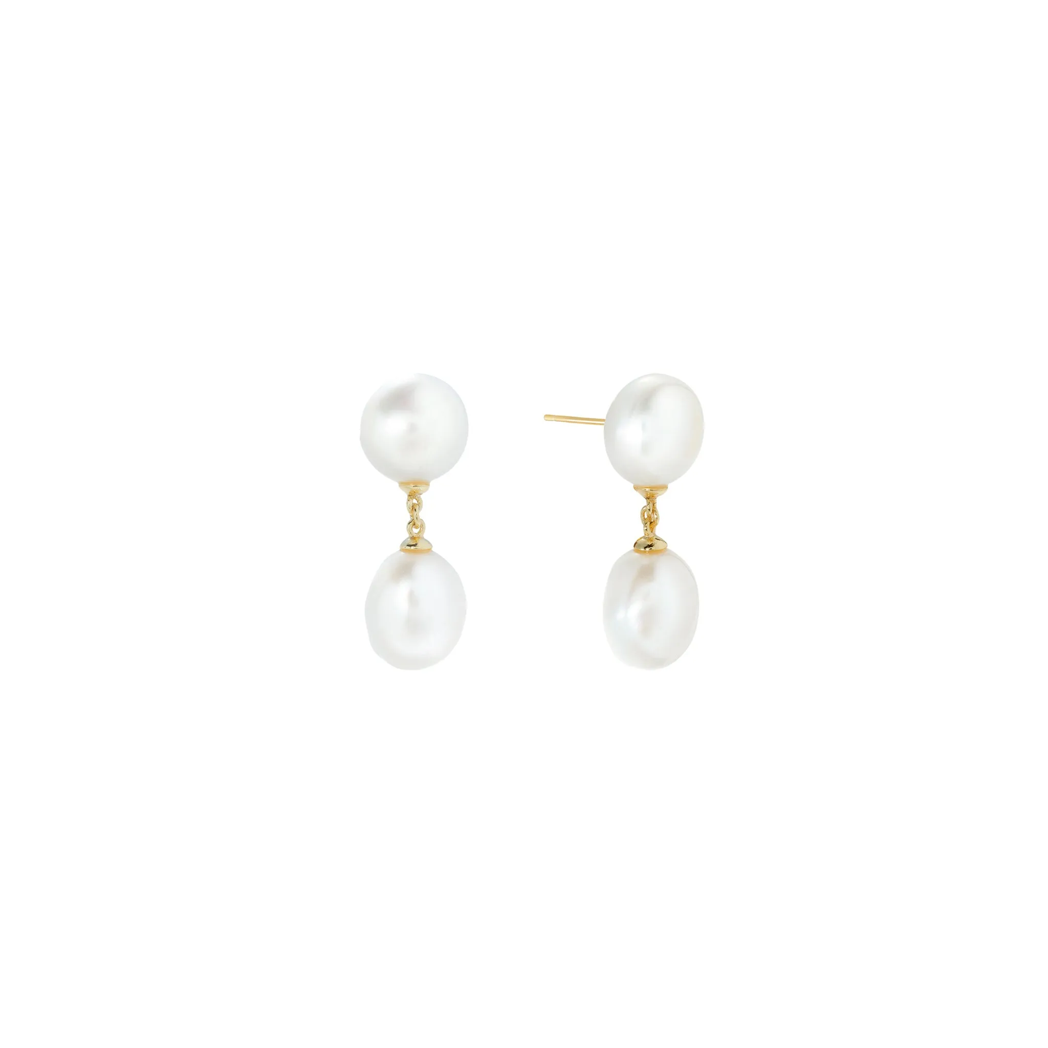 Shashi Drop Earring Vermeil on Sterling Silver