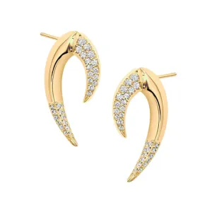 Shaun Leane Talon 18ct Yellow Gold Large Diamond Earrings
