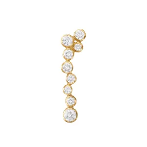 Signature 18K Gold Earring w. 0.31ct Diamonds
