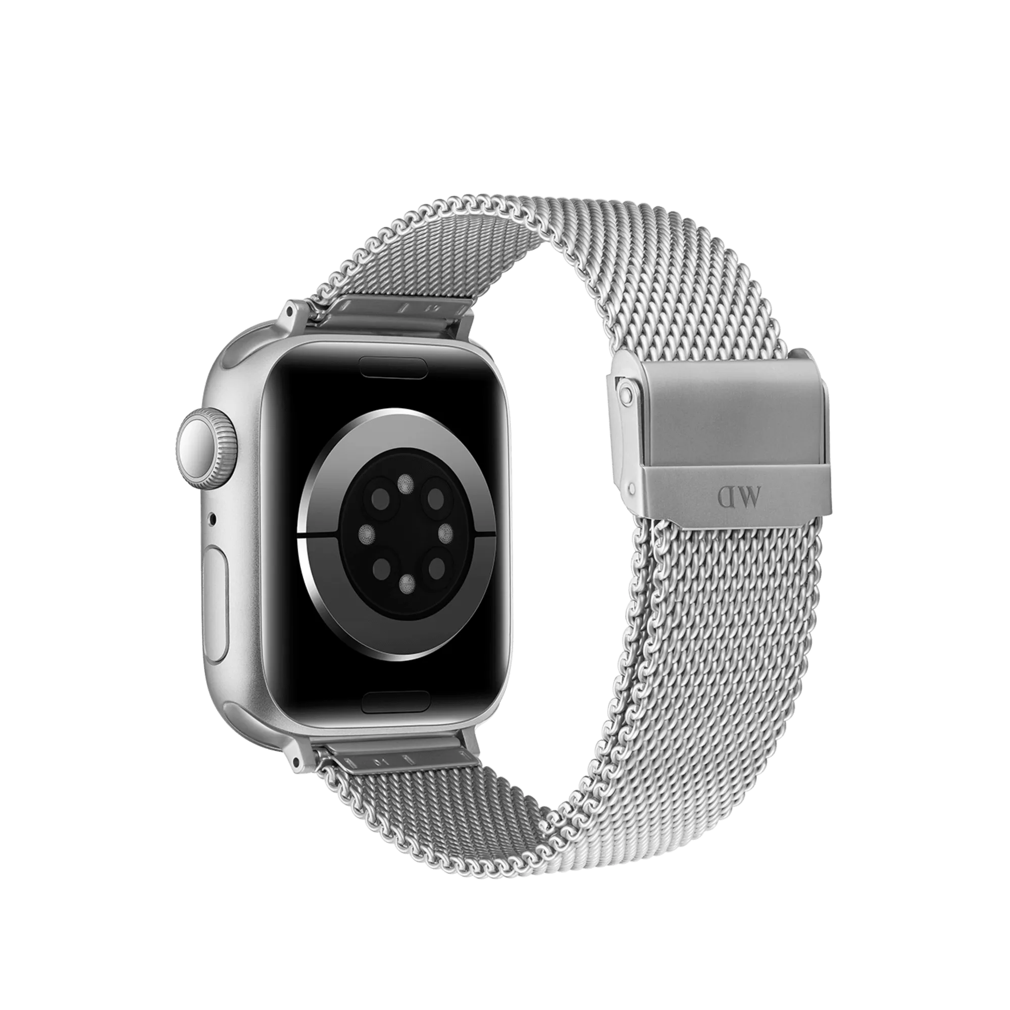 Smartwatch Sandblasted Mesh Strap Silver Daniel Wellingto