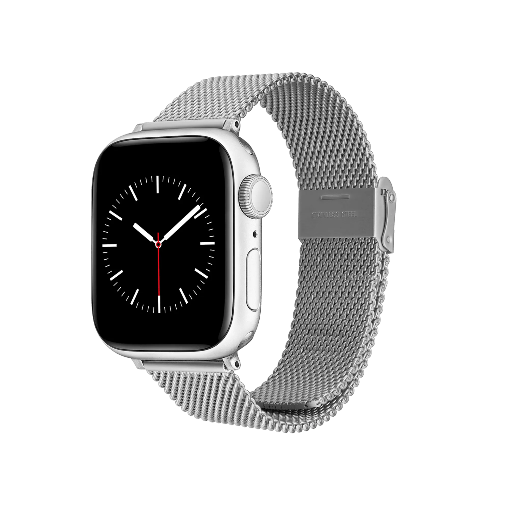 Smartwatch Sandblasted Mesh Strap Silver Daniel Wellingto