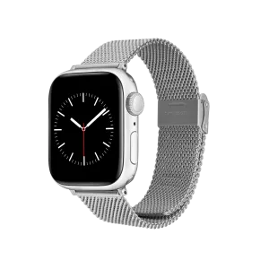 Smartwatch Sandblasted Mesh Strap Silver Daniel Wellingto