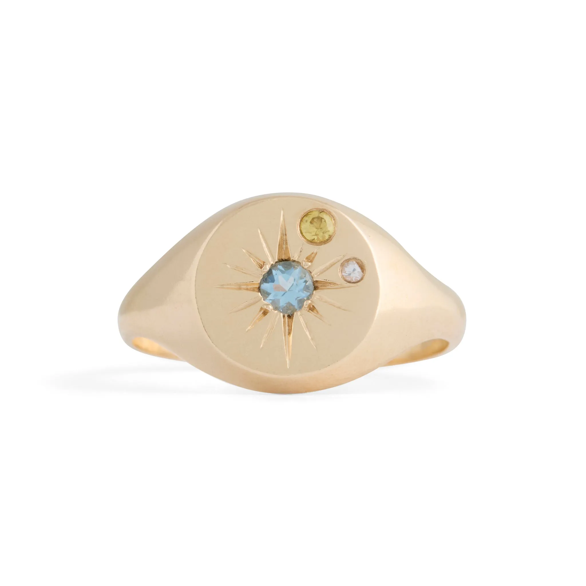 Starburst Aquamarine Ring Pieces of Eight