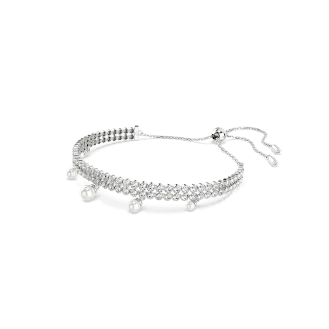 Swarovski Ariana Grande X Swarovski Bracelet Crystal Pearl Round Cut White Rhodium Plated
