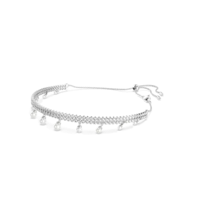 Swarovski Ariana Grande X Swarovski Choker Crystal Pearl Round Cut White Rhodium Plated
