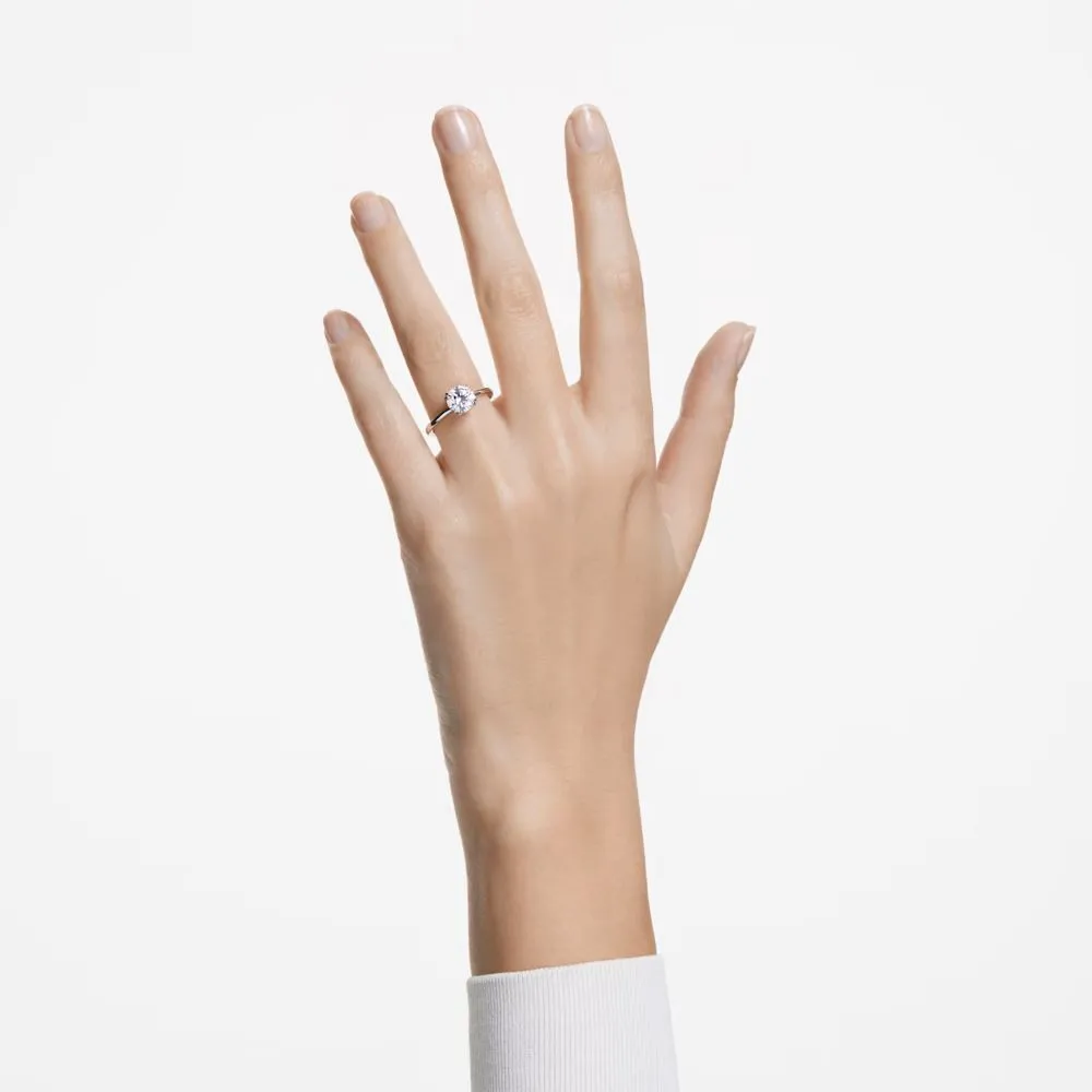 Swarovski Constella Cocktail Ring Princess cut White Rhodium plated  58