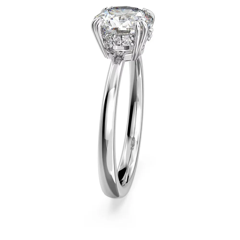 Swarovski Constella Cocktail Ring Princess cut White Rhodium plated  58