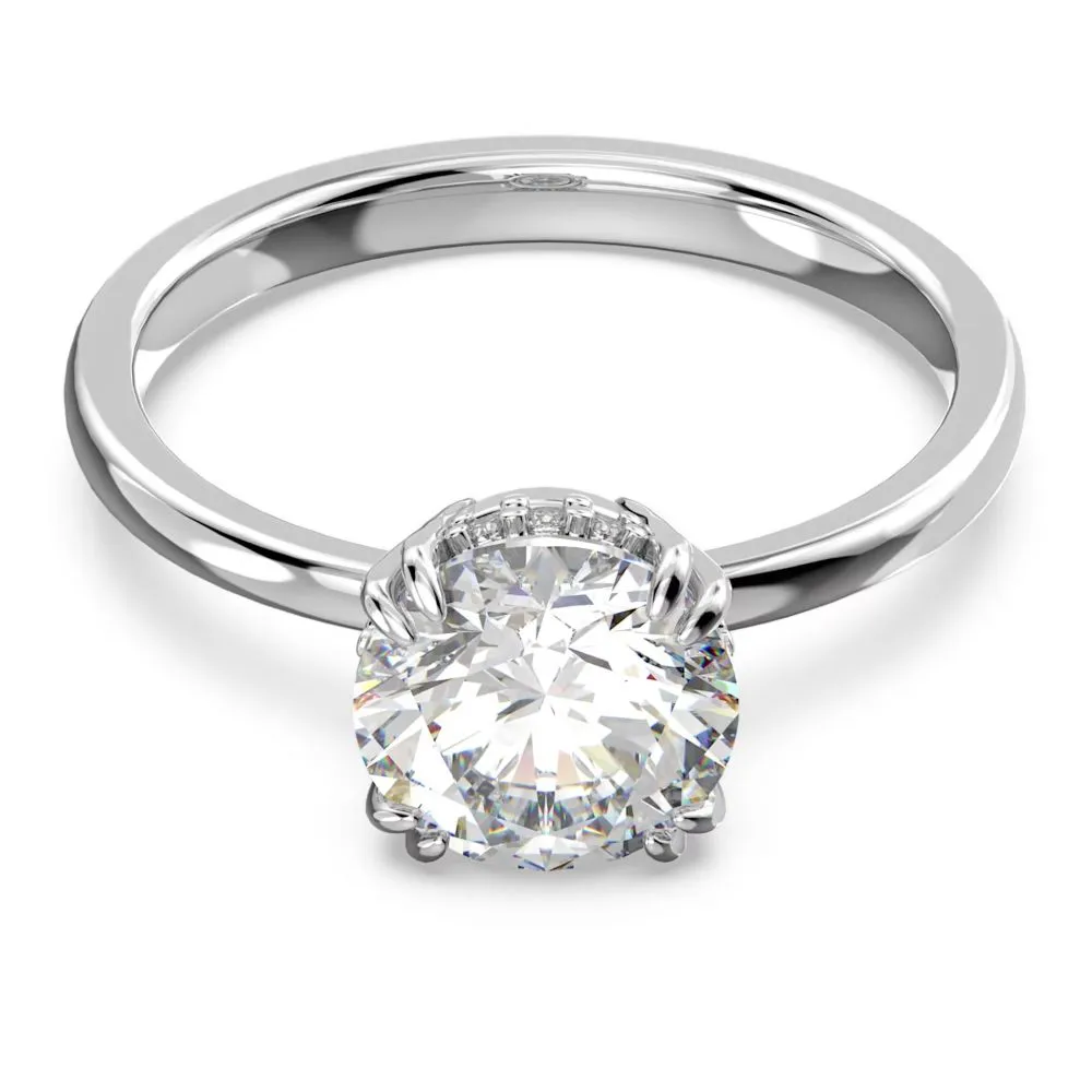 Swarovski Constella Cocktail Ring Princess cut White Rhodium plated  58