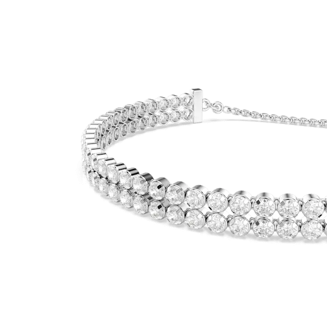Swarovski Matrix Tennis Bracelet Round Cut