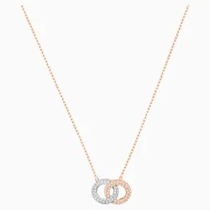 Swarovski Stone Necklace Multi-Colored, Rose-Gold Tone Plated