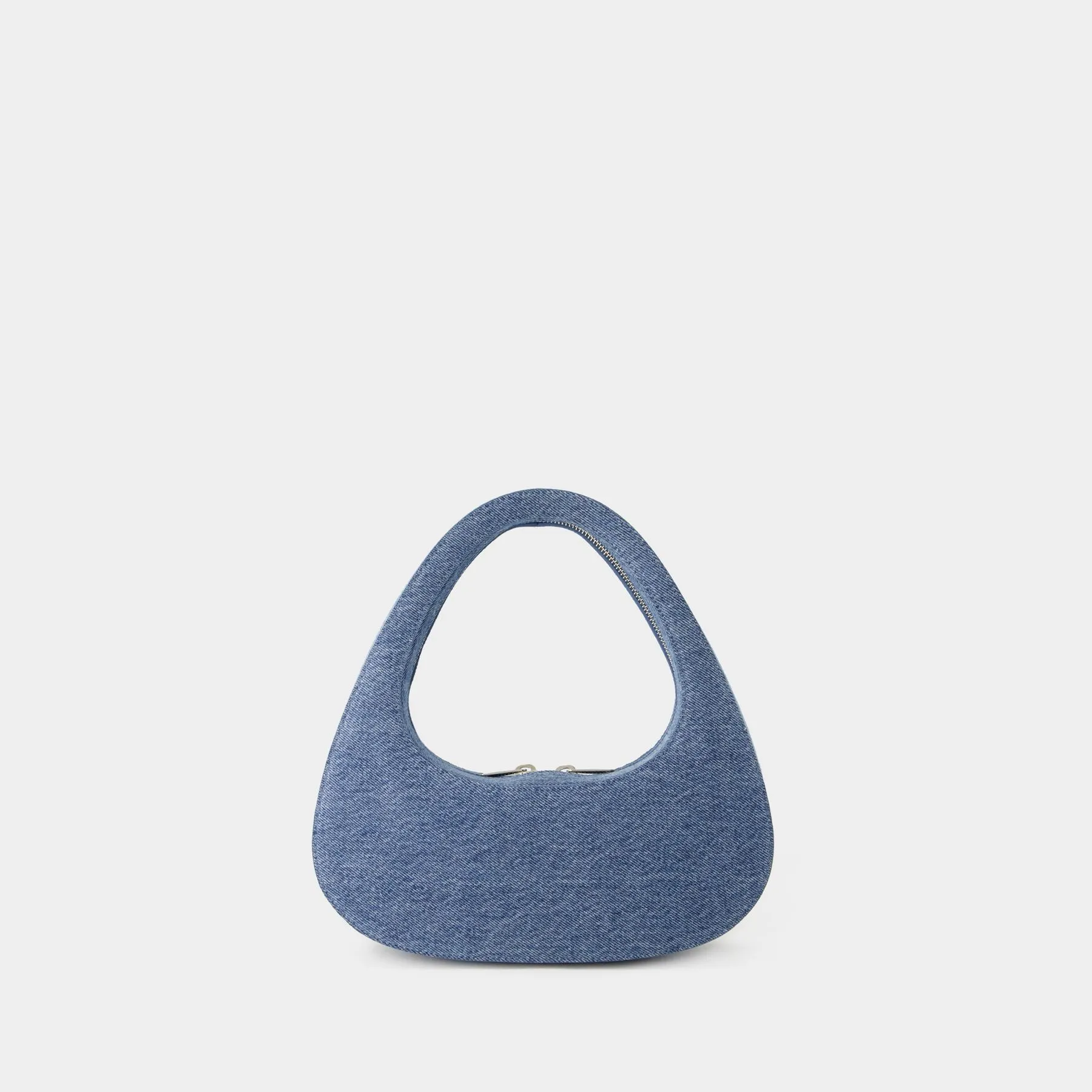 Swipe Baguette Bag - Coperni - Canvas - Washed Blue