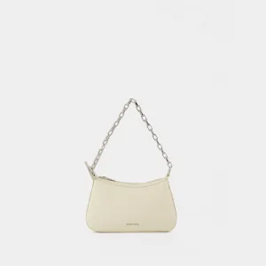 T-Bar Mini Handbag - Alexander McQueen - Leather - Cream