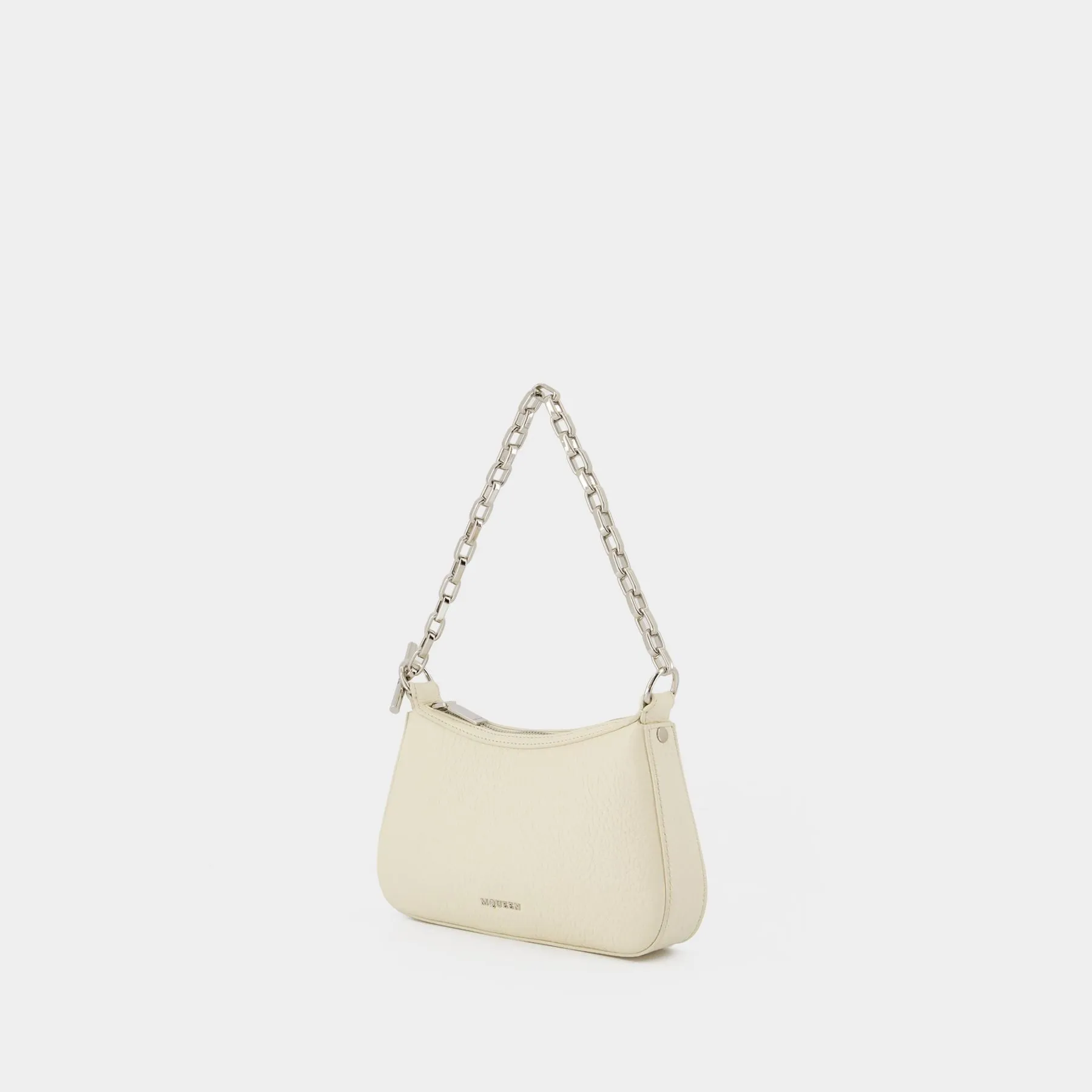 T-Bar Mini Handbag - Alexander McQueen - Leather - Cream