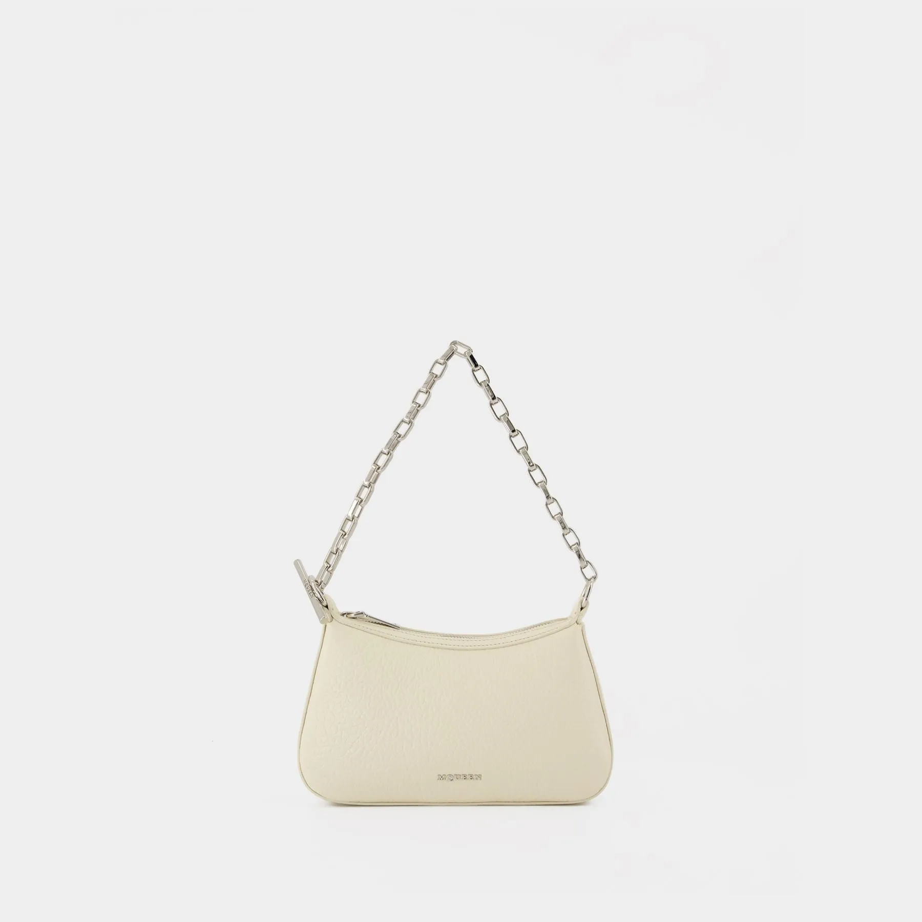 T-Bar Mini Handbag - Alexander McQueen - Leather - Cream
