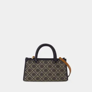 T-Monogram Small Purse - Tory Burch - Cotton - Blue