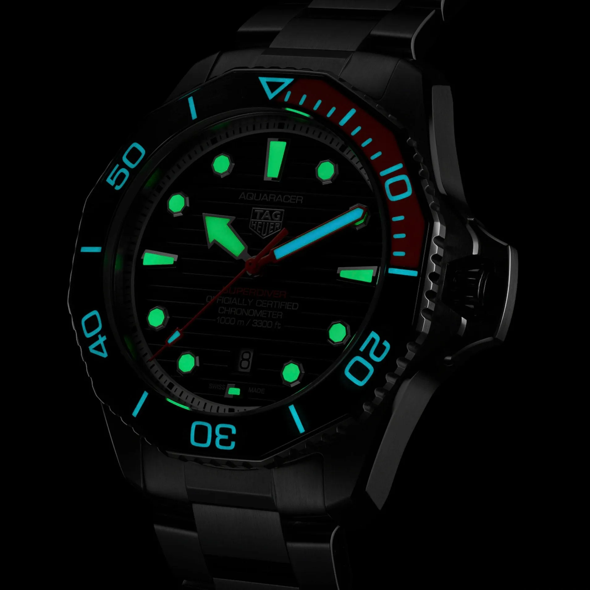 Tag Heuer Aquaracer Professional 1000 Superdiver Men's Black Watch WBP5A8A.BF0619