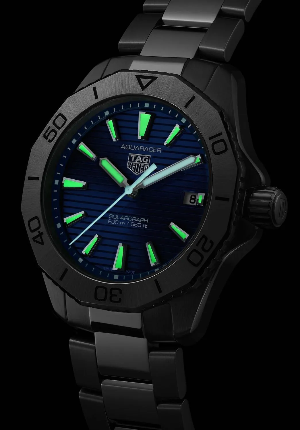 TAG Heuer Aquaracer Professional 200 Solargraph Blue Watch