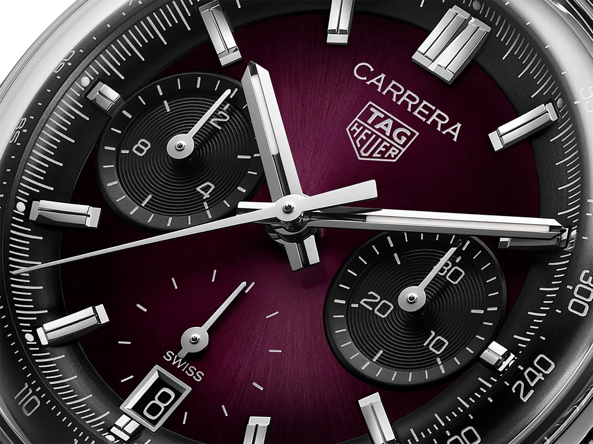 TAG Heuer Carrera Chronograph Sunray Brushed Purple Watch