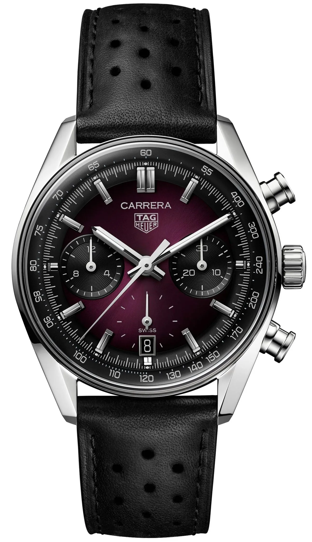 TAG Heuer Carrera Chronograph Sunray Brushed Purple Watch