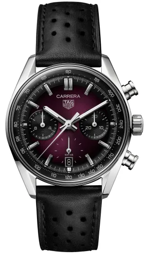 TAG Heuer Carrera Chronograph Sunray Brushed Purple Watch