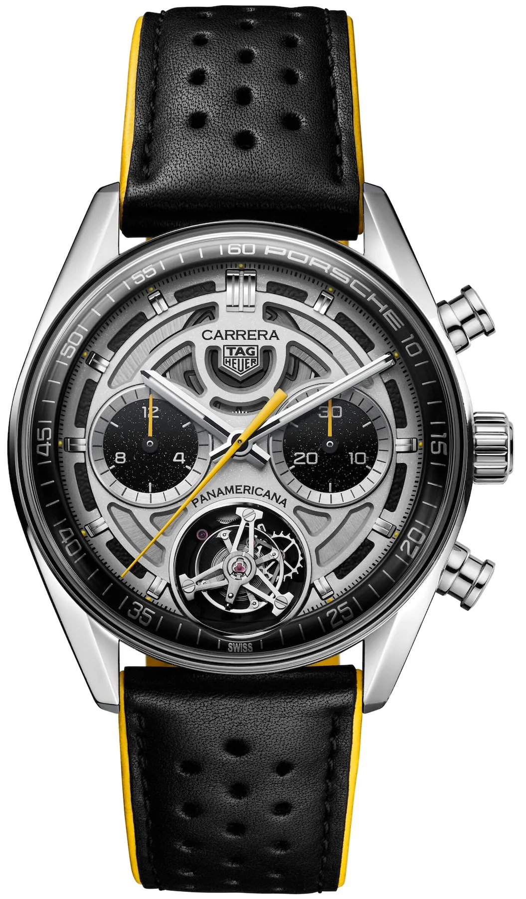 TAG Heuer Carrera Chronograph Tourbilxon x Porsche Panamericana Limited Edition Watch