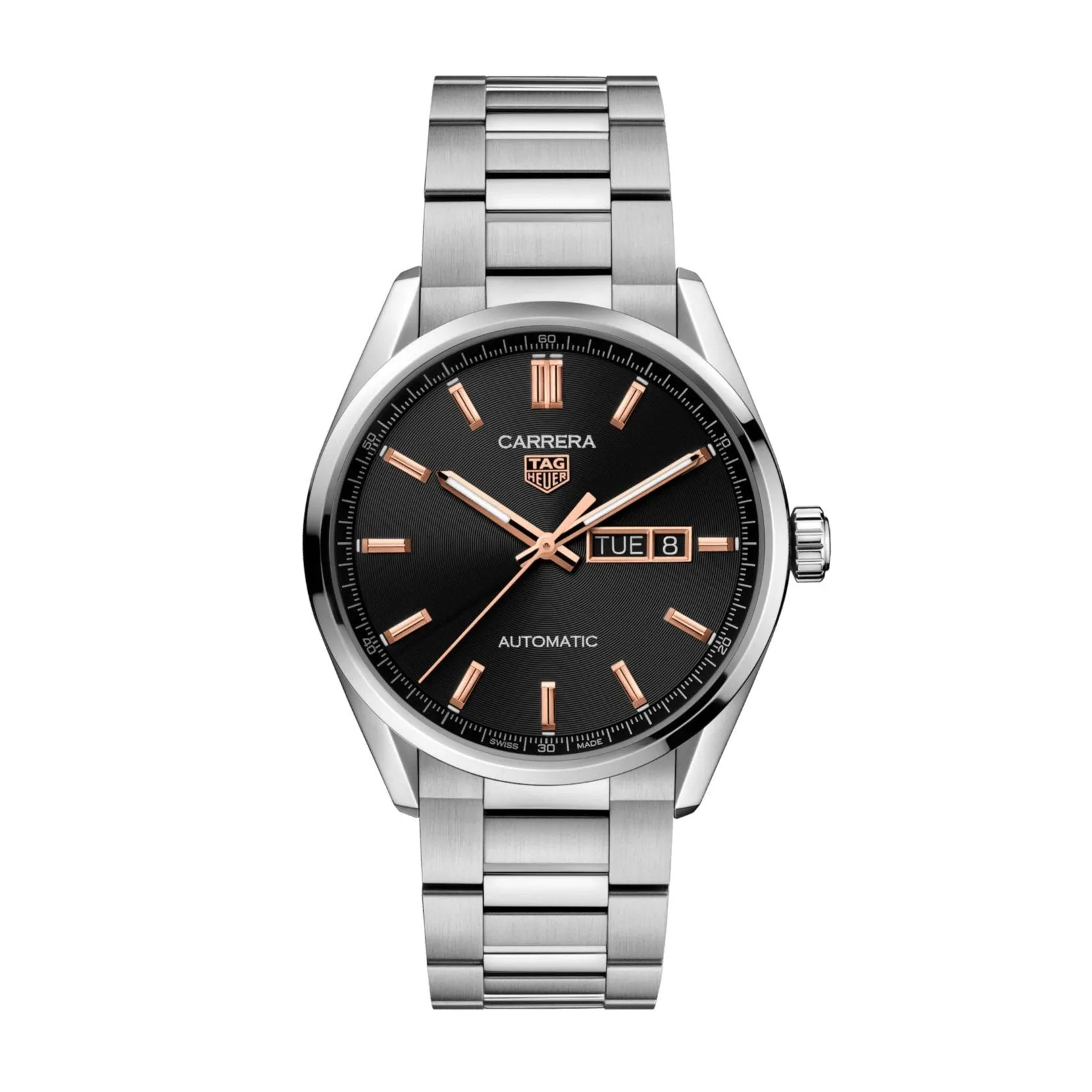 Tag Heuer Carrera Men's Black and Gold Day-Date Watch WBN2013.BA0640