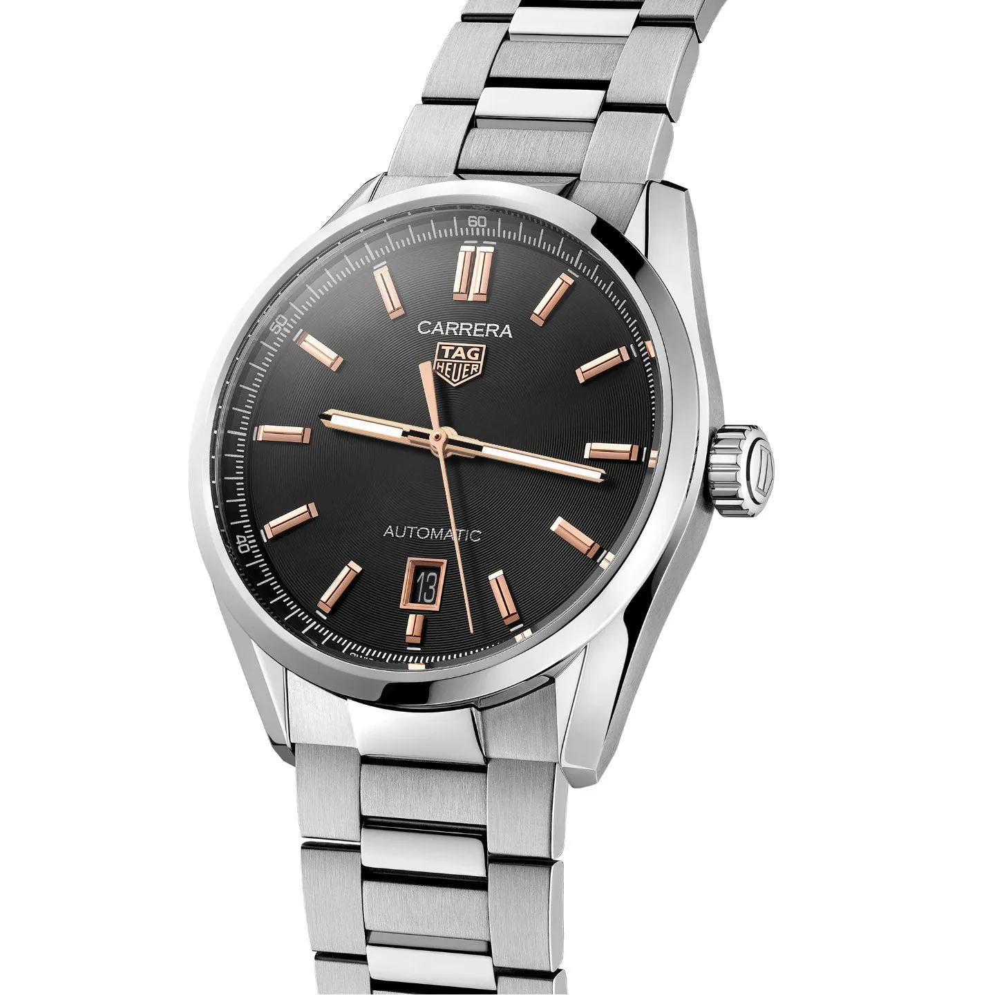 Tag Heuer Carrera Men's Black and Rose Gold Watch WBN2113.BA0639