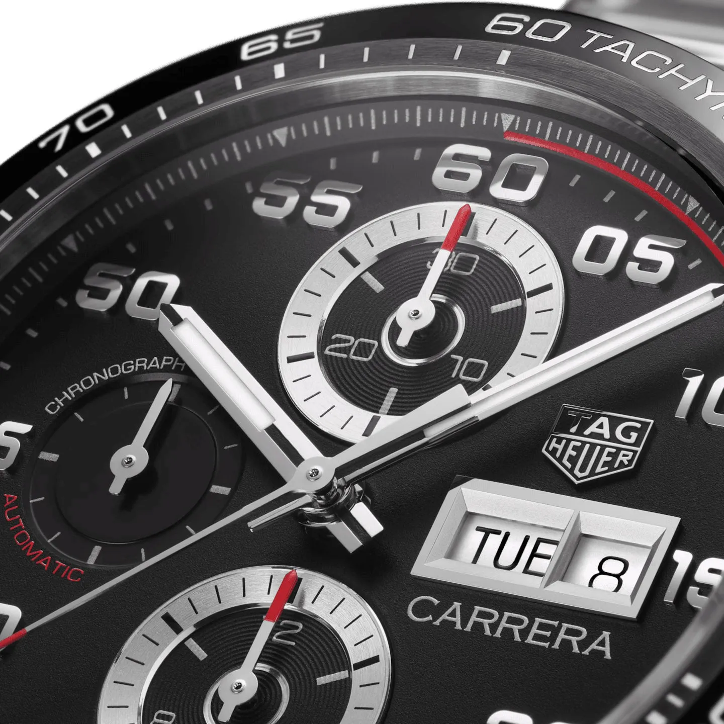 Tag Heuer Carrera Men's Black Chronograph Watch CBN2A1AA.BA0643