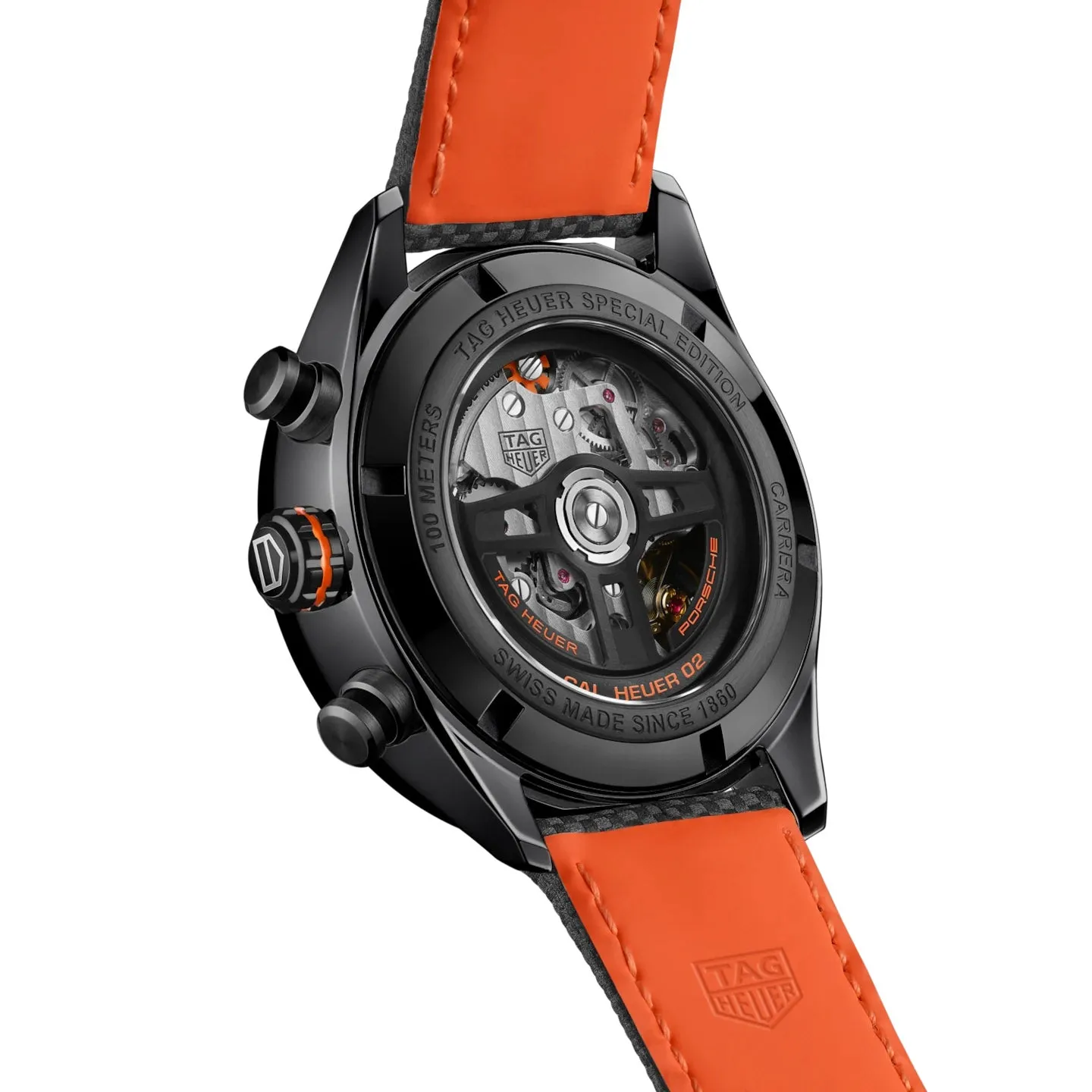 Tag Heuer Carrera Men's Black Orange Chronograph X Porsche Racing Special Edition Watch