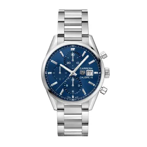 Tag Heuer Carrera Men's Blue Chronograph Watch CBK2112.BA0715